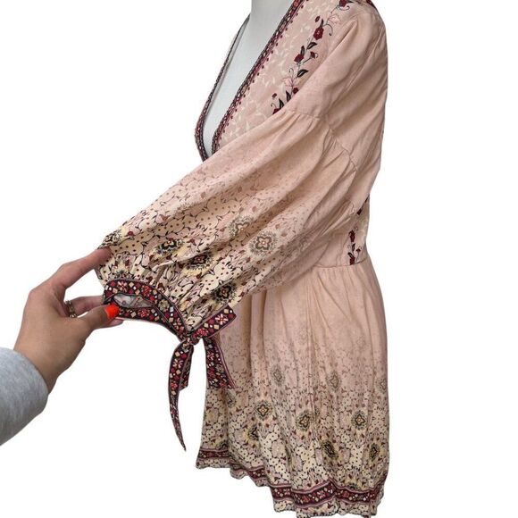 Agua Bendita NWT Alex Kezia Hand Made Mini Dress Pink Size Small - Picture 5 of 13